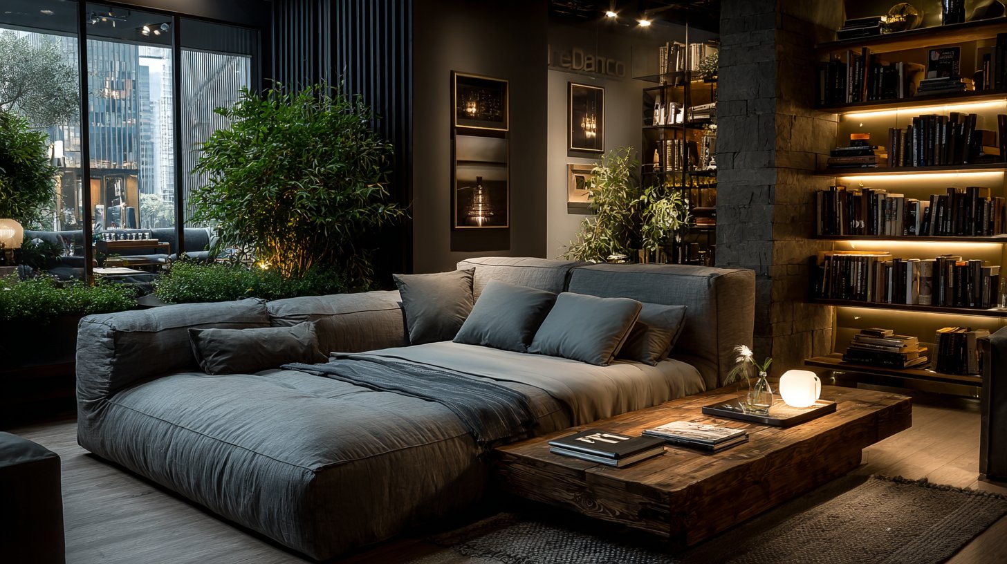 Multifunktionale Möbel in einem ansprechenden kleinen Raum.