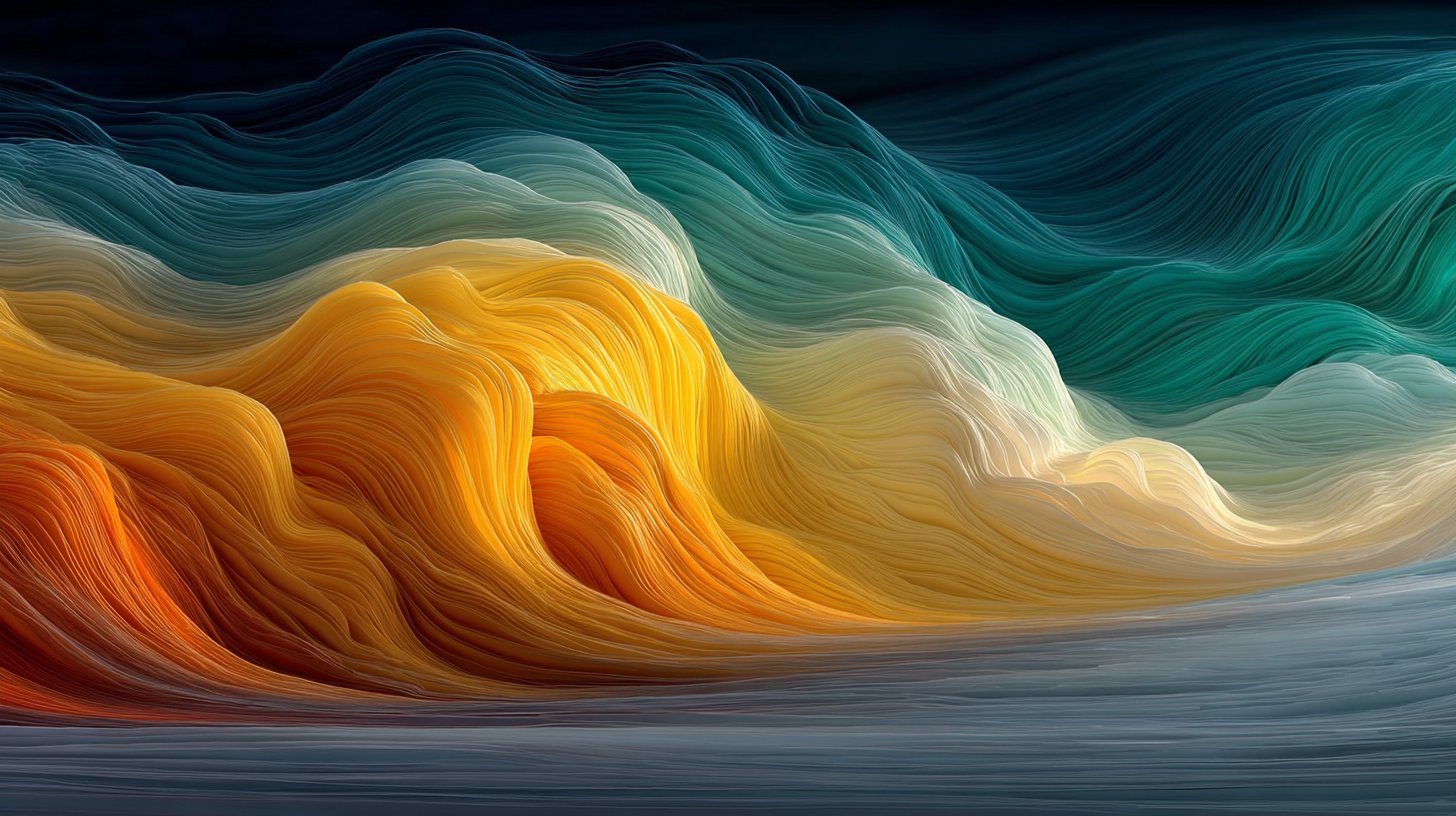 Farben beeinflussen Emotionen und Stimmungen in kunstvoller Darstellung.