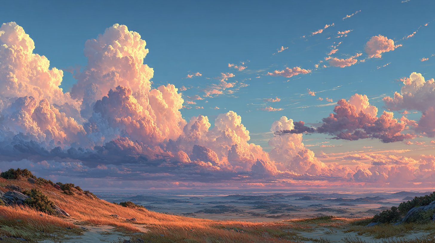 Ein inspirierender Himmel, der positive Gedanken erstrahlen lässt.