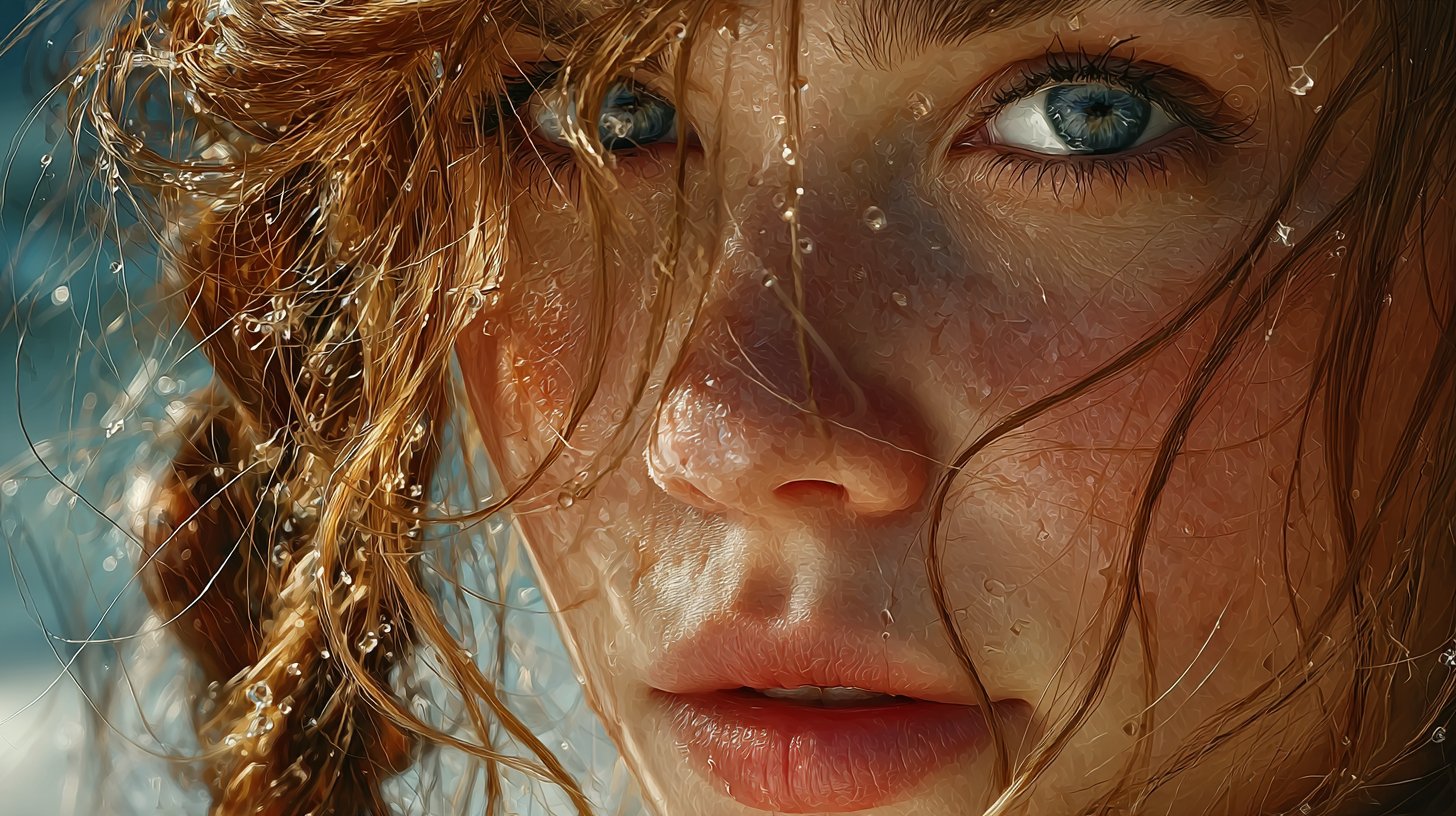 Verzauberndes Porträt eines sensiblen Fisches am ruhigen Ozean.