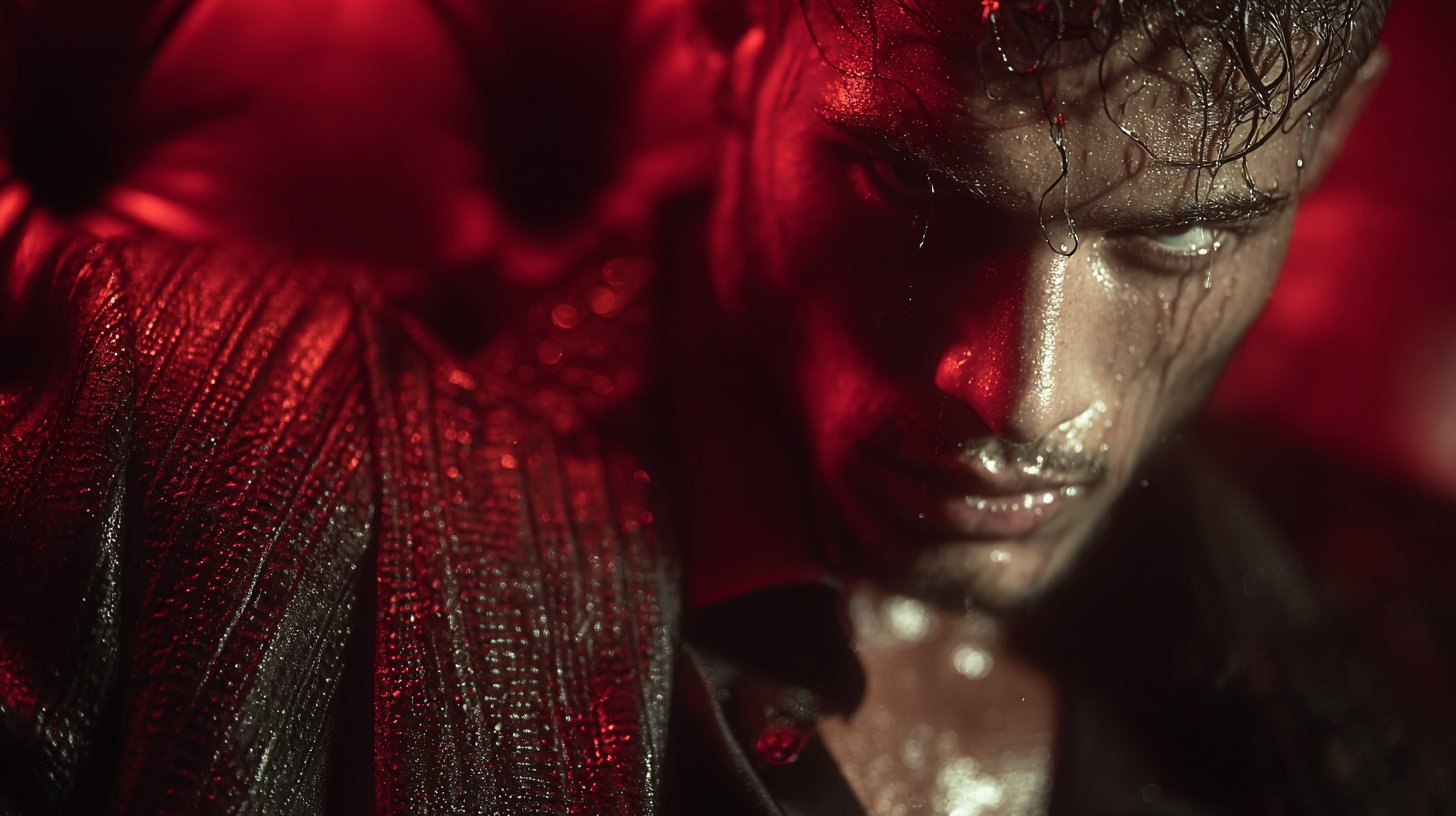 Fesselnde Darstellung leidenschaftlicher Skorpione in entschlossener Pose.