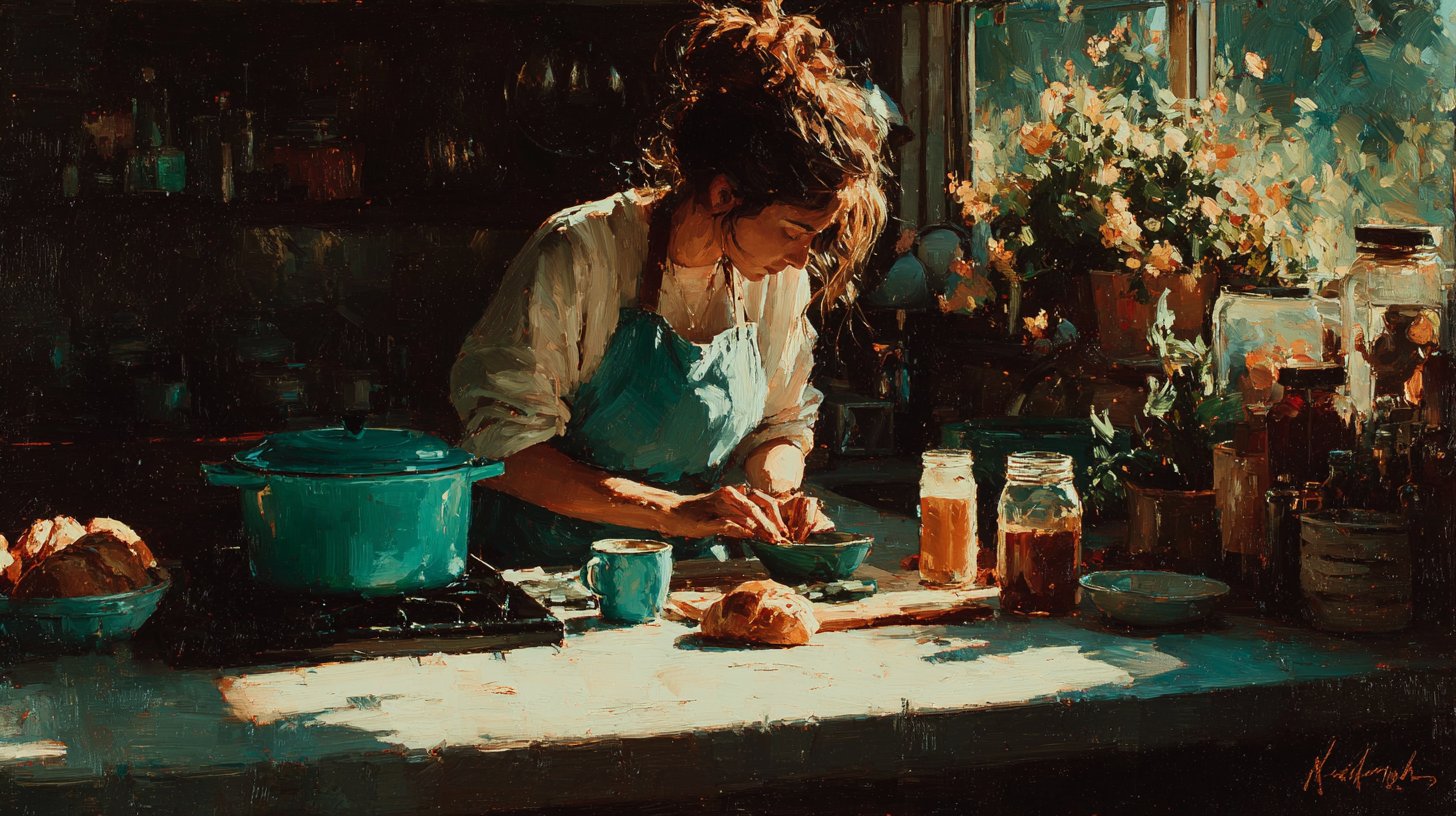 Freude im Alltag bei einer Tasse Kaffee.