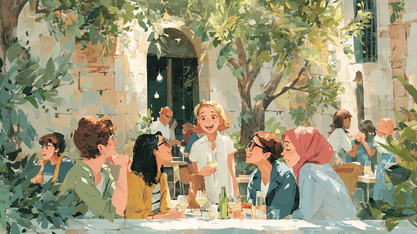 Gemeinschaftsfreude bei einem lokalen Fest.