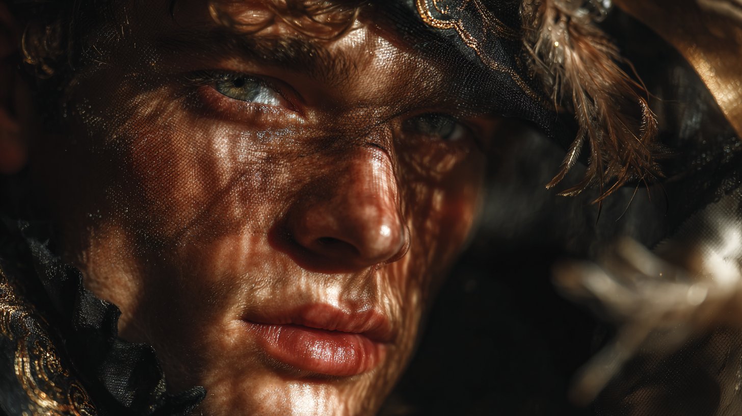 Ein Scorpio, Meister der Verkleidung mit einem geheimnisvollen Blick.