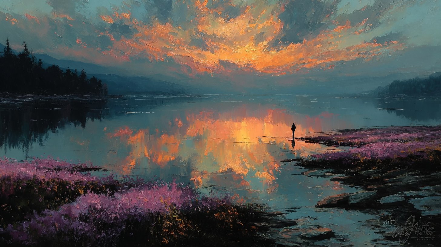 Ein Paar genießt einen Spaziergang im goldenen Licht.