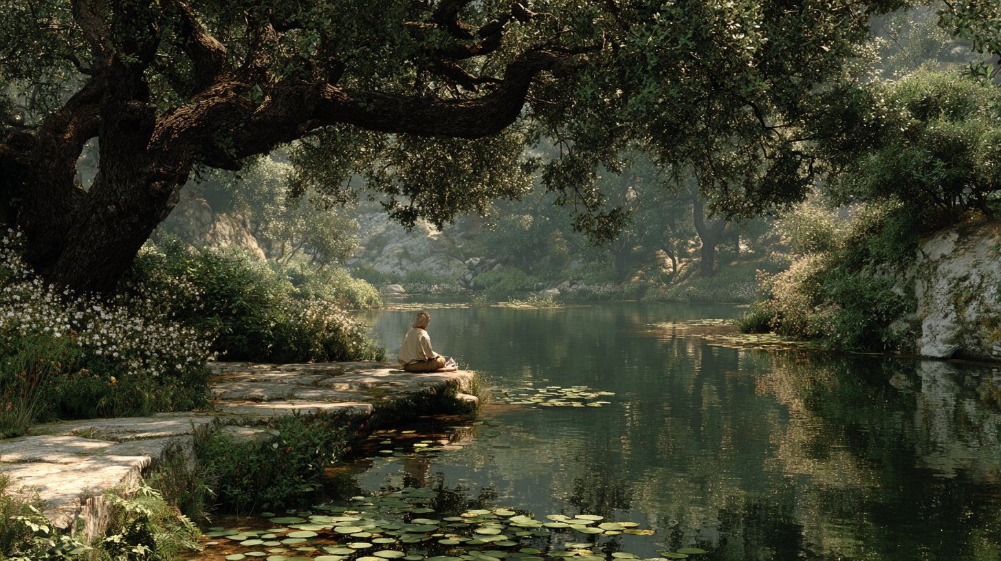Zeit für sich selbst in der Natur genießen.