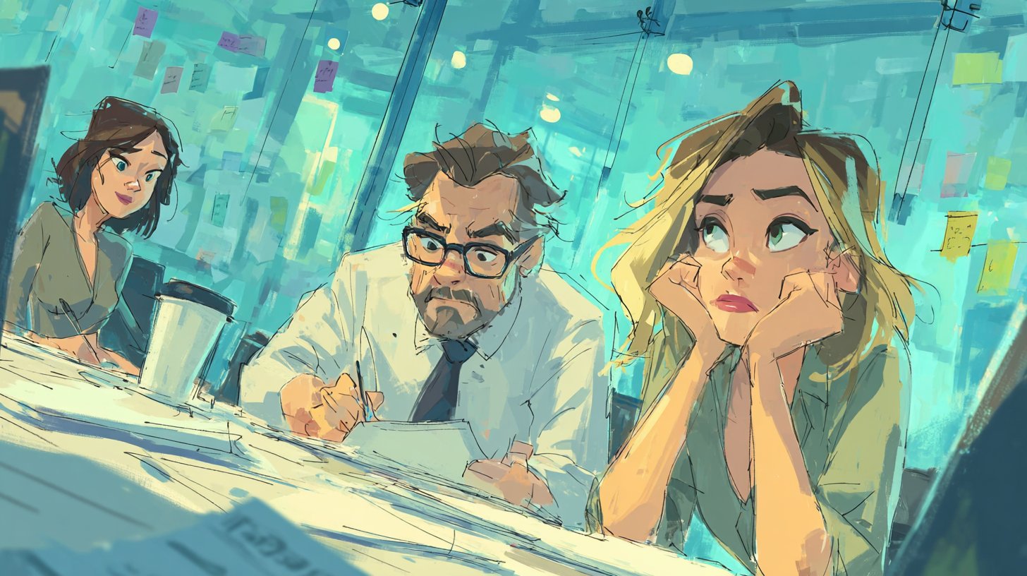 Kampf um Hilfe in einem ablenkenden Team.