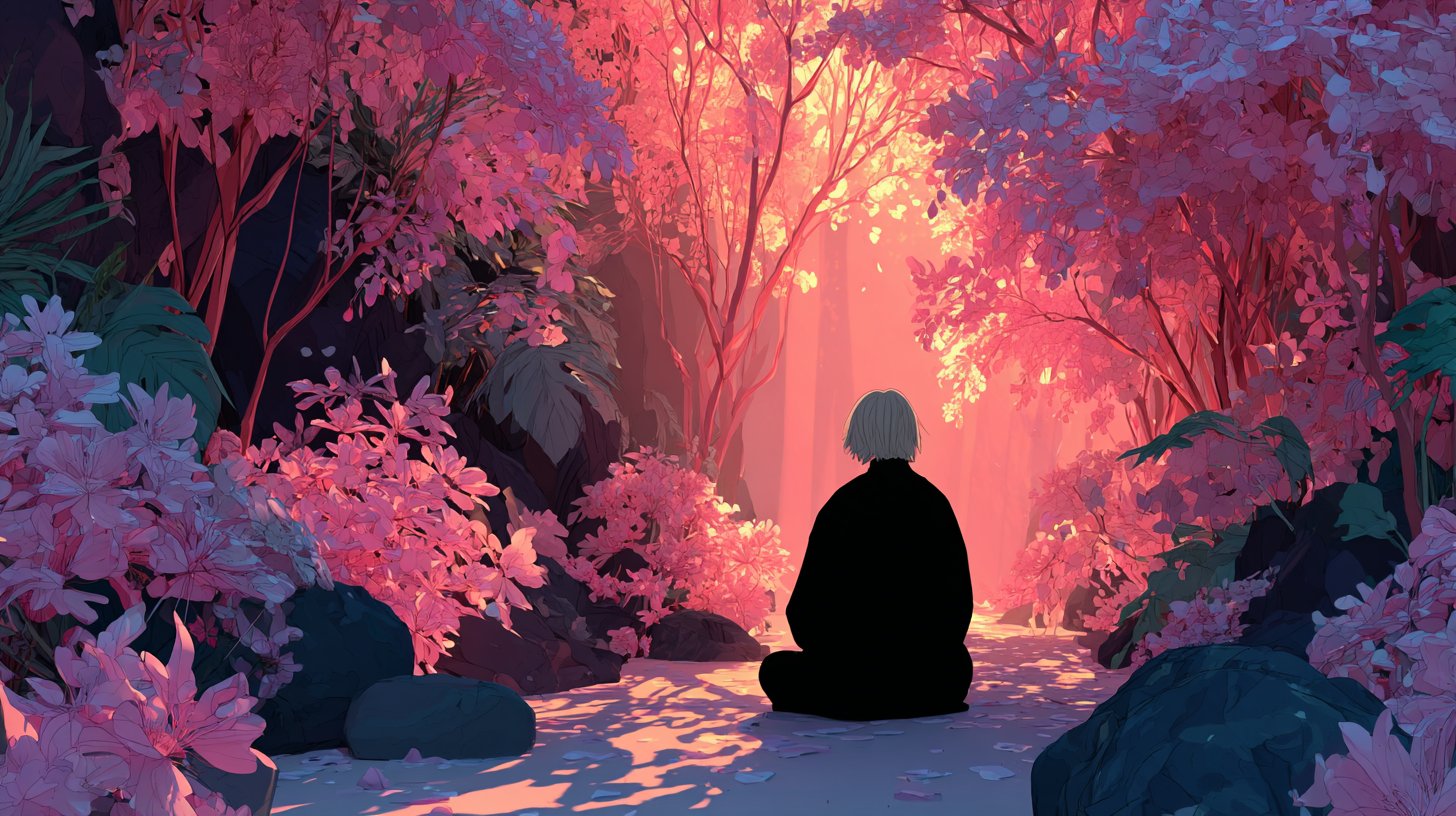 Ein beruhigendes Bild, das Selbstliebe und Fürsorge symbolisiert.