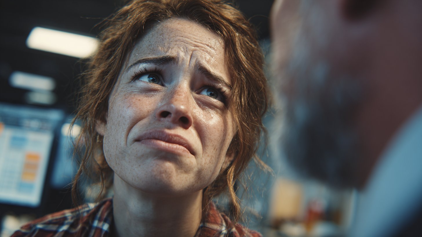 Ein Mitarbeiter erhält negatives Feedback von seinem Vorgesetzten.