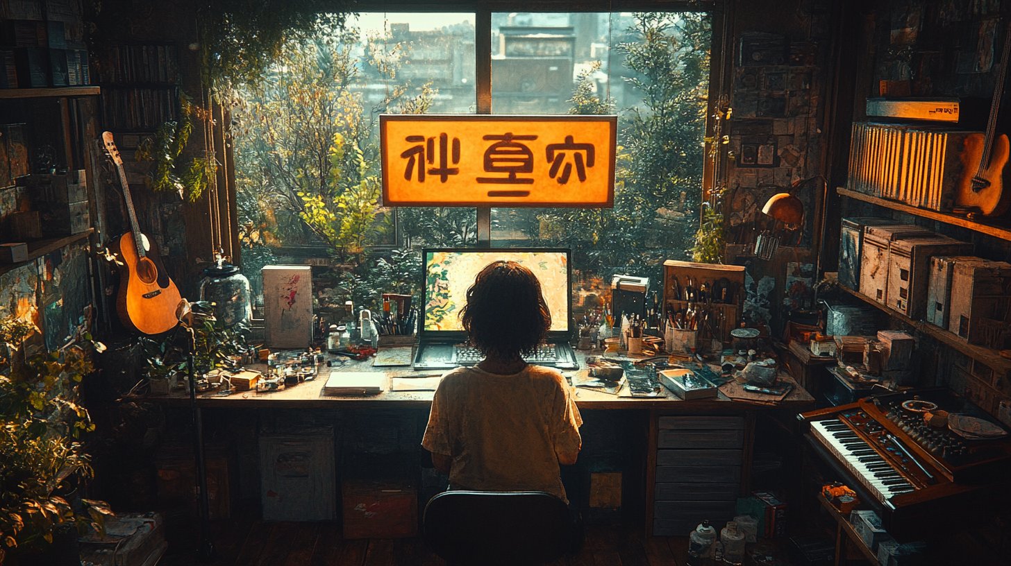 Persone felici che esplorano hobby creativi in un laboratorio.