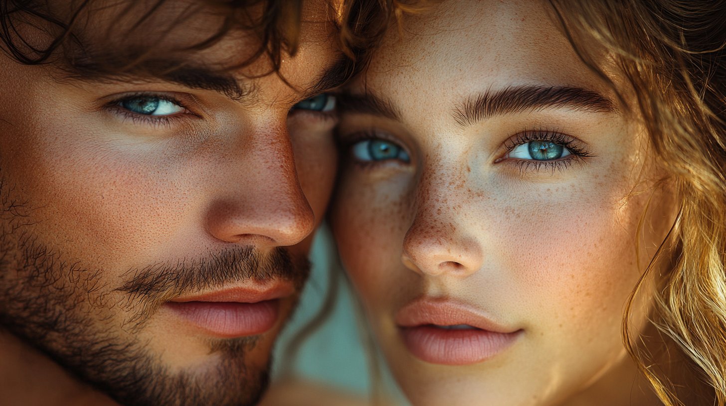 Intensive Augenkontakte und Augenblicke der Nähe