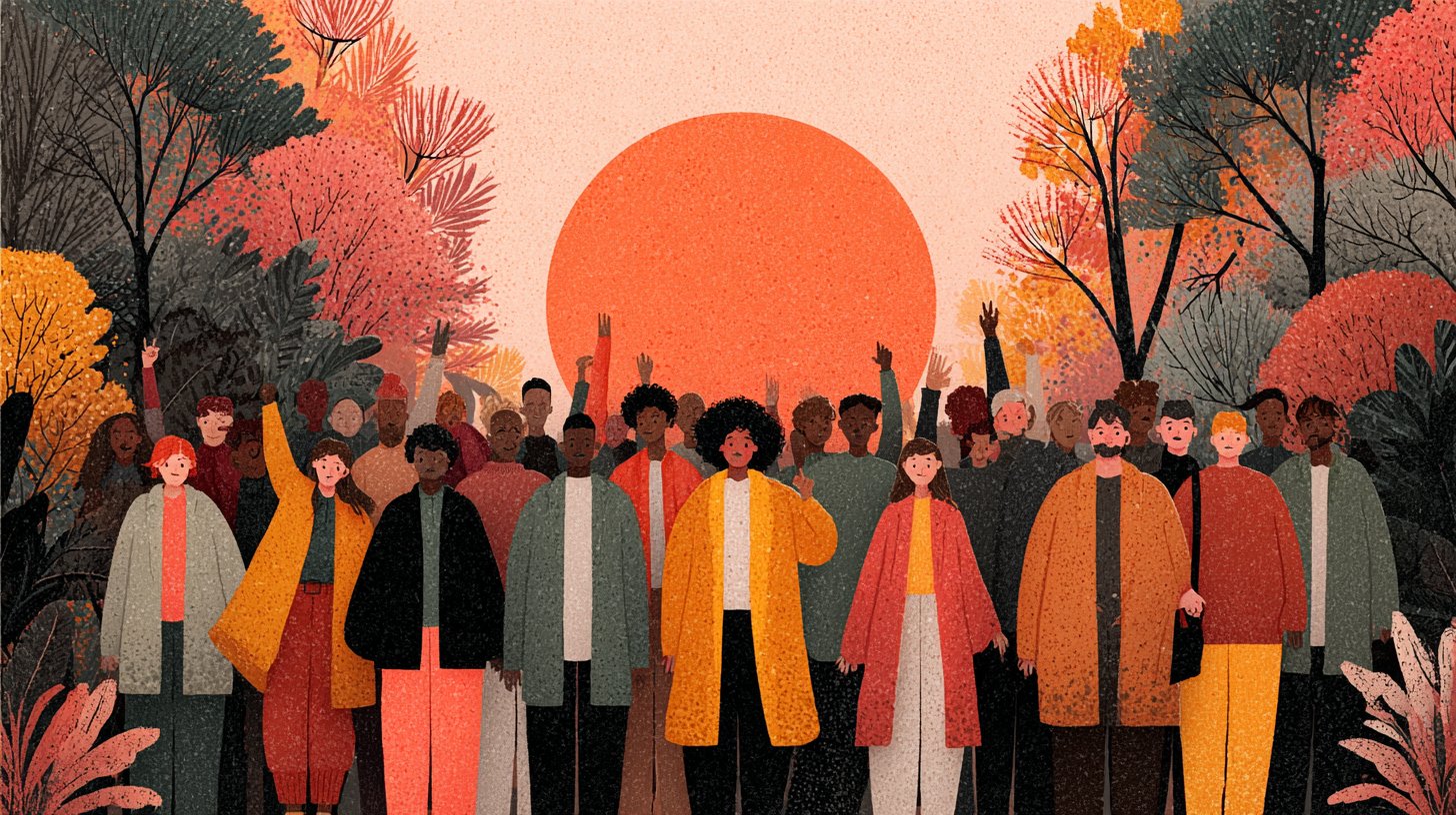 Entschlossenheit auf einem Weg voller Zitate.