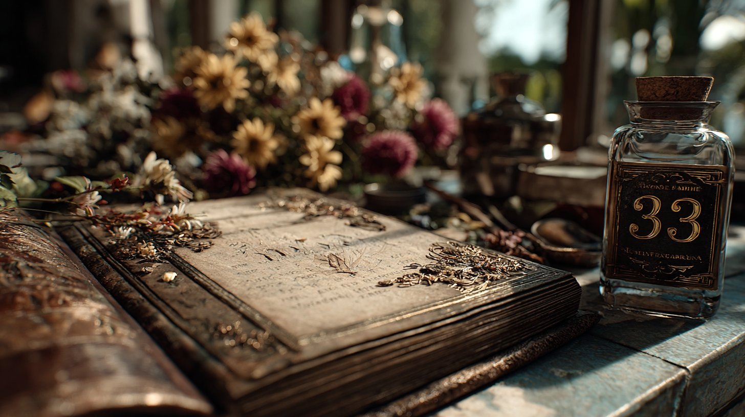 Buch der Numerologie, das Wachstum und Kreativität zeigt.