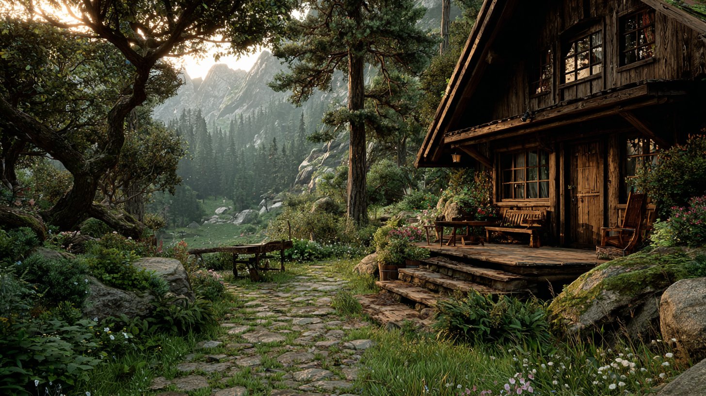 Ruhige Naturlandschaften, die die Erdzeichen verkörpern.