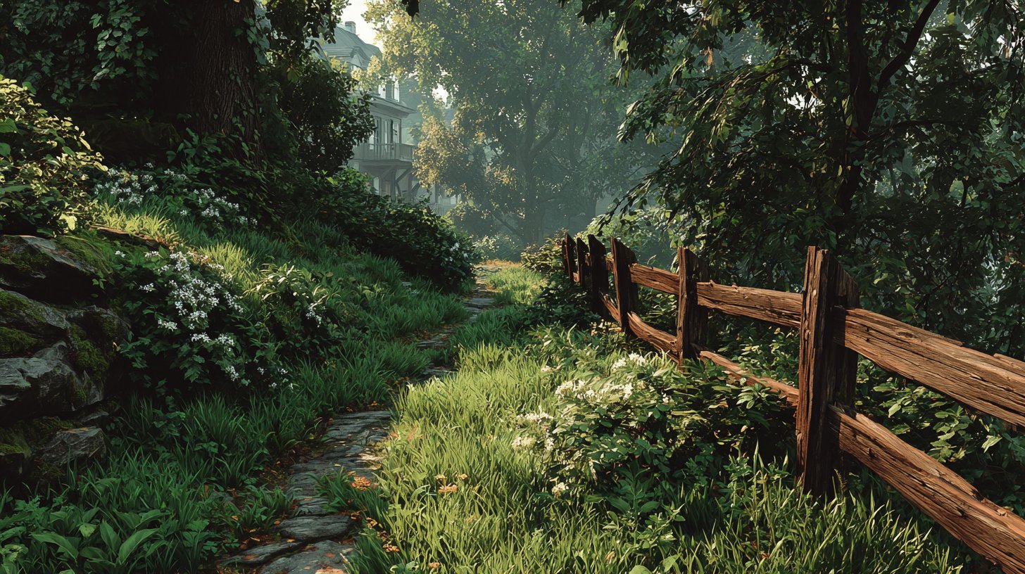 Ein stabiler Zaun, umgeben von üppigem Grün – das Bild von persönlichen Grenzen in Beziehungen.