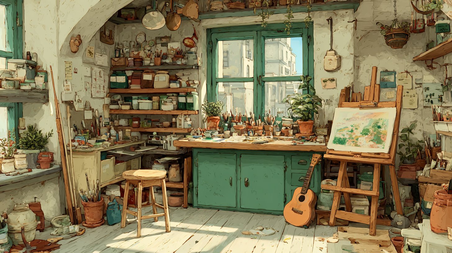 Eine bunte Darstellung vielfältiger Hobbys und Interessen.