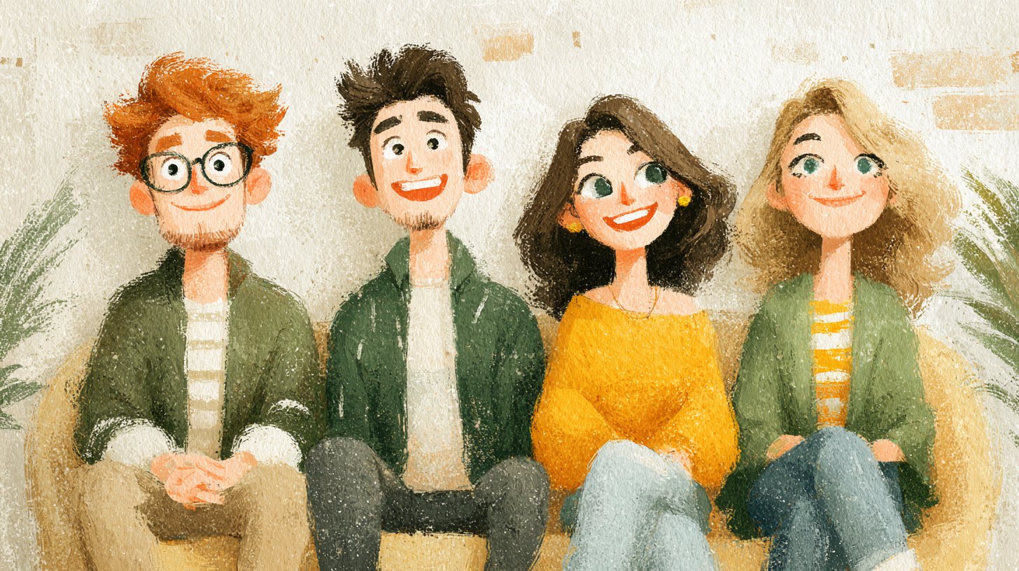 Circondati di persone positive