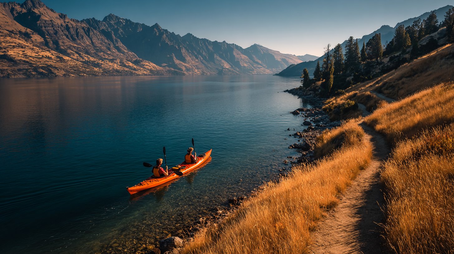 Ein Paar erkundet gemeinsam eine atemberaubende Landschaft.