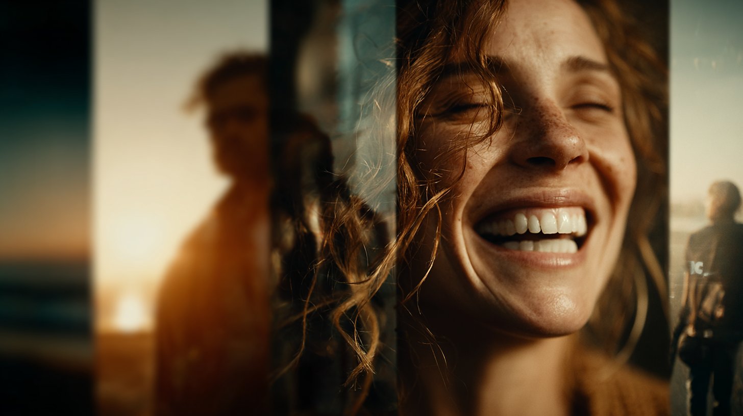 Ein Fotocollage zeigt verschiedene Lebensmomente, die Beziehungen prägen.