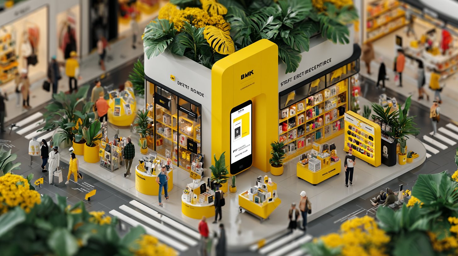 Innovativer Einkaufsstil in moderner Boutique.