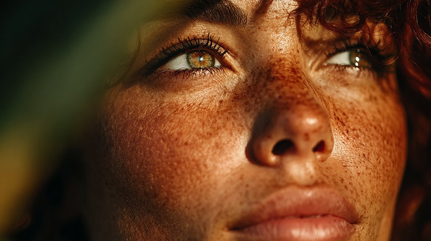Une femme pensant regarde au loin.