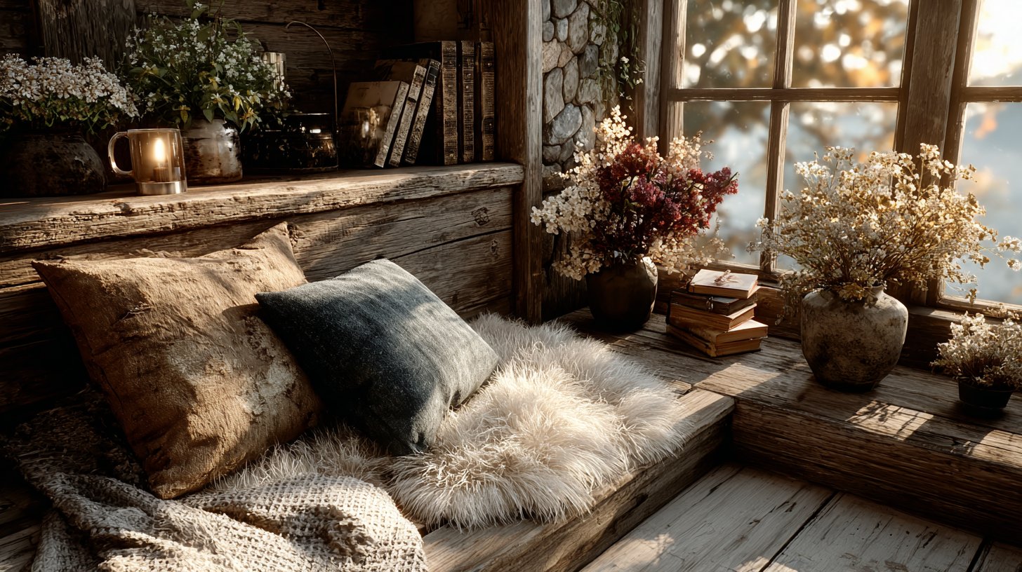 Ein einladender Leseplatz, der individuelle Farbwahl reflektiert.