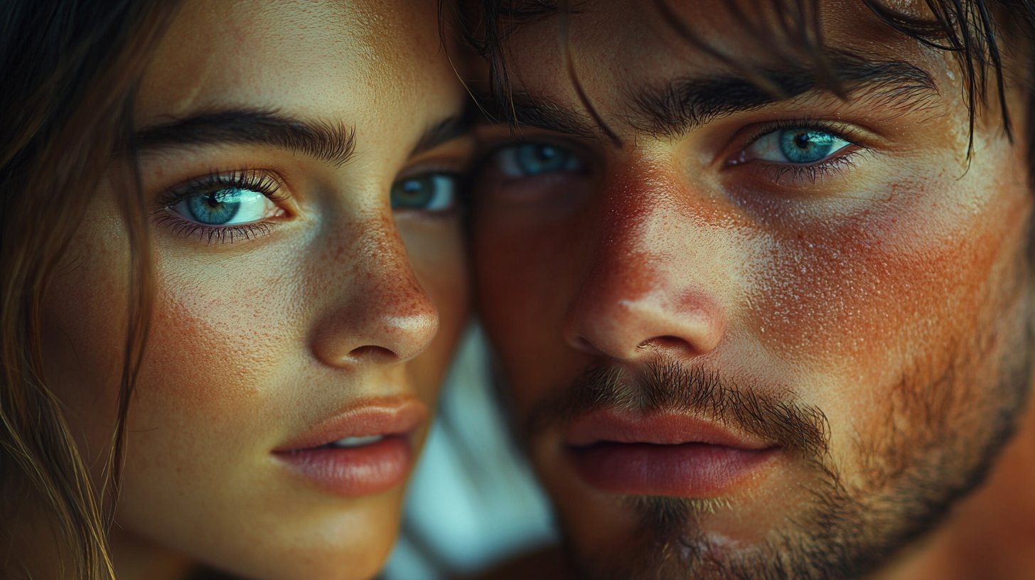 Intensiver Blickkontakt voller Interesse.