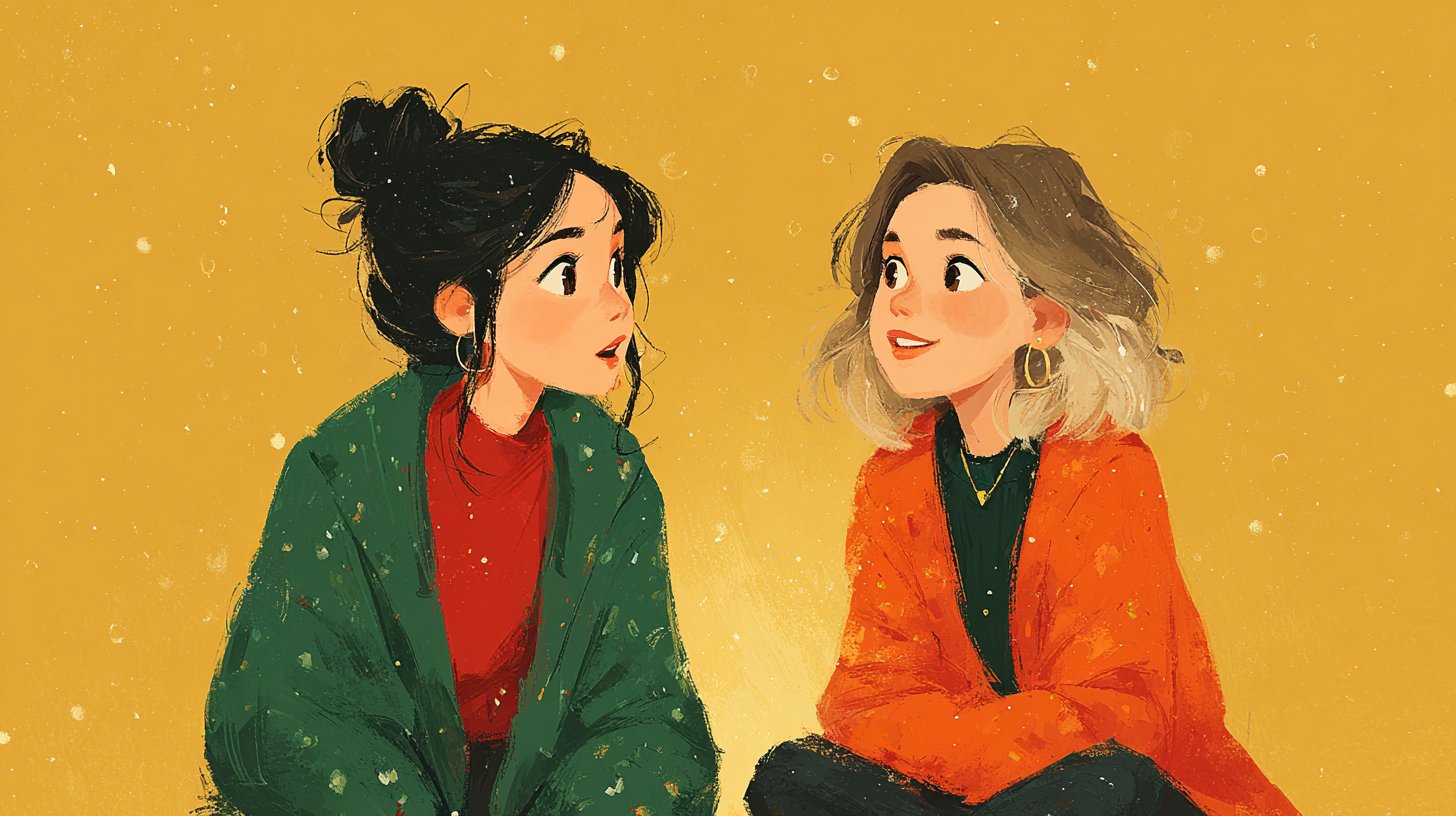 Zwei Freunde im ehrlichen Gespräch.