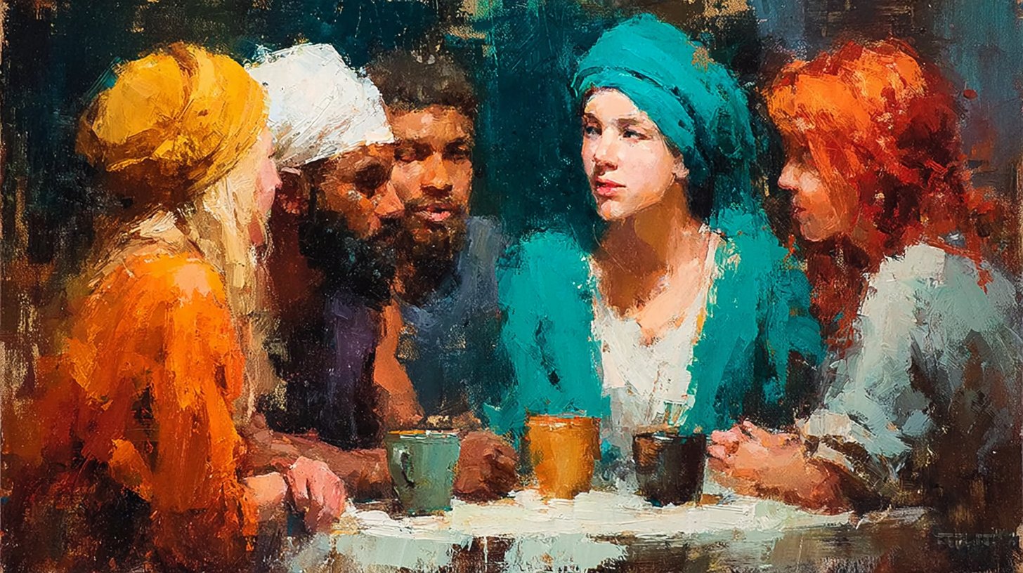 Zwei Freunde im offenen Gespräch im Park, voller Vertrauen.