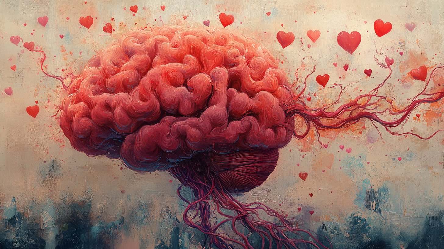 Ein Gehirn voller Emotionen und Ängste.