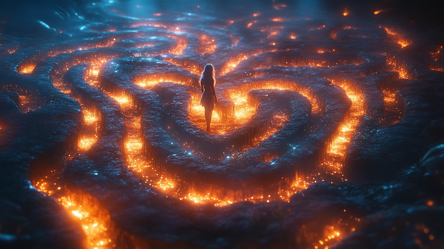 La búsqueda de amor en un laberinto confuso.