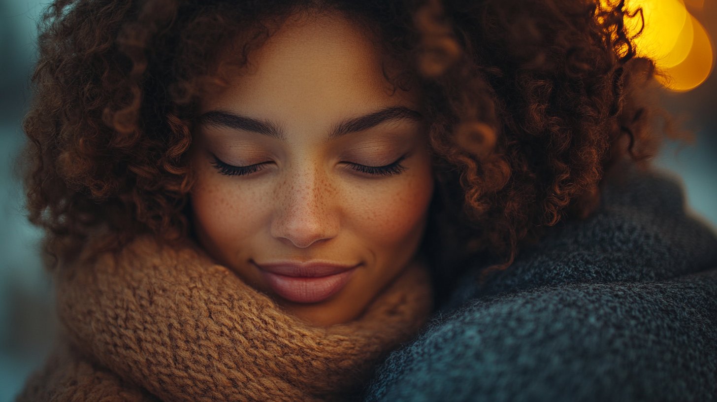 Un ami offre un câlin réconfortant de soutien.