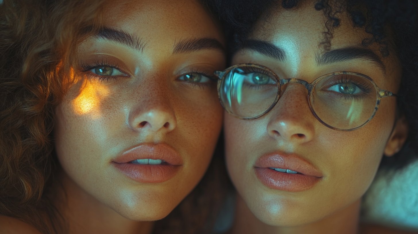 A woman provides emotional support in a cozy, intimate setting.