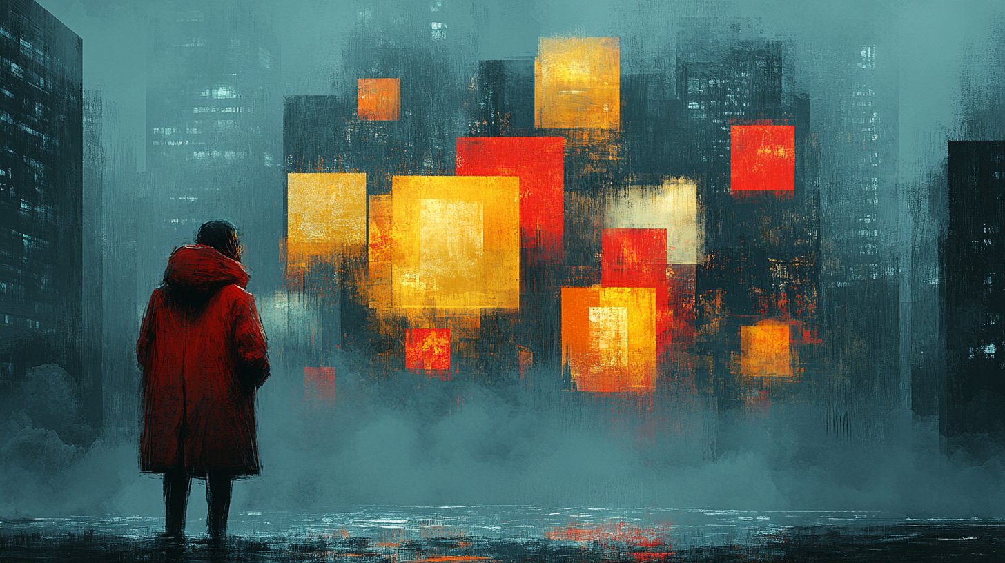 Einsamkeit auf einer belebten Feier.