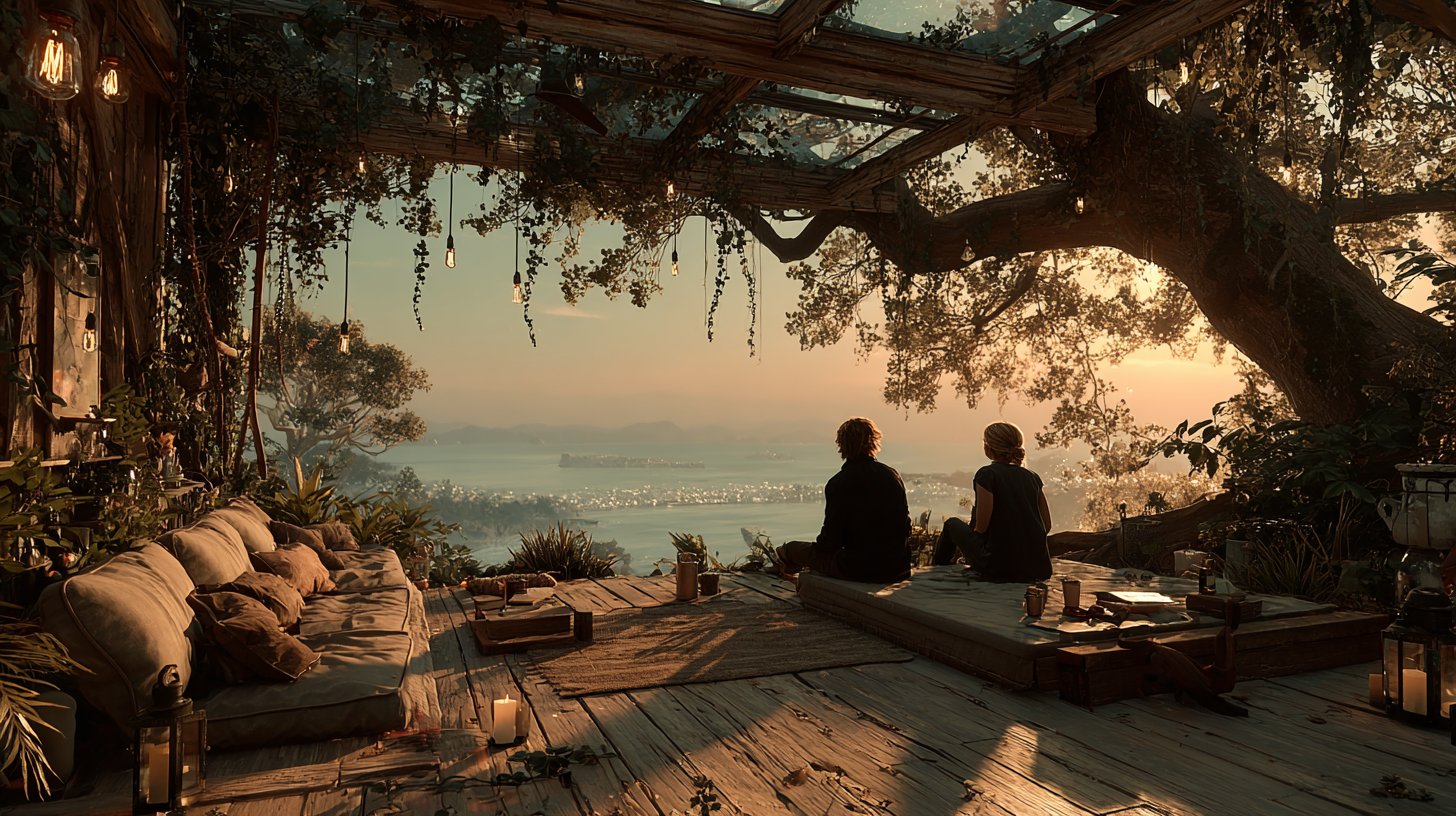 Ein Paar plant seine Finanzen mit Laptop und Budgets.