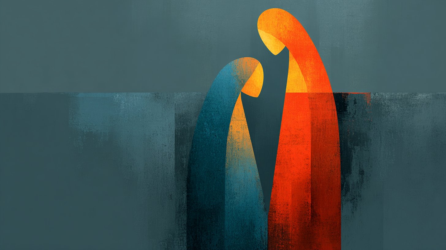 Eine abstrakte Darstellung emotionaler Verbundenheit.