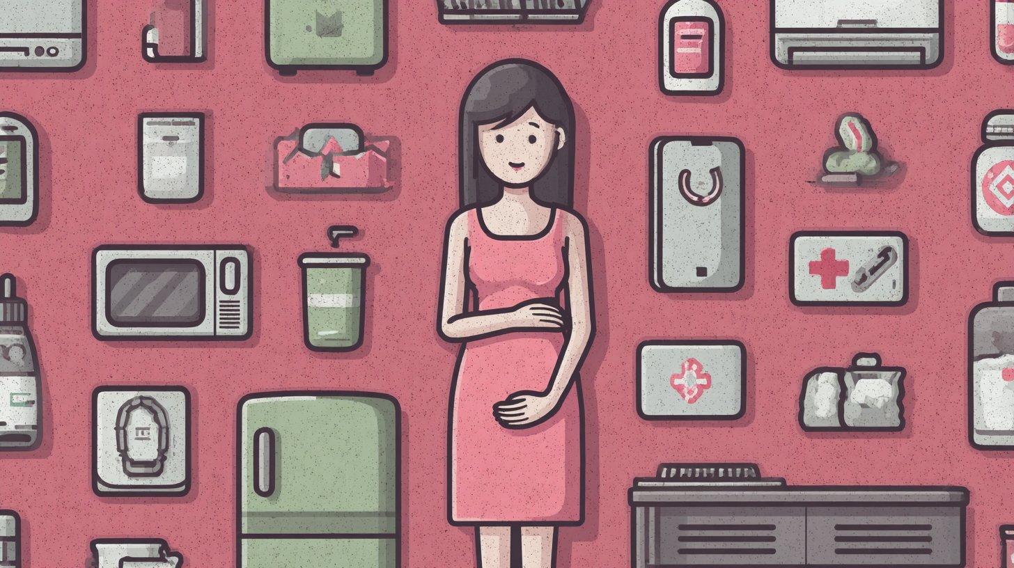 Infografía con consejos de seguridad para embarazadas.