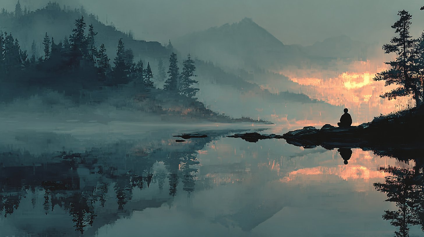 Meditation und Selbstentdeckung in friedlicher Umgebung.