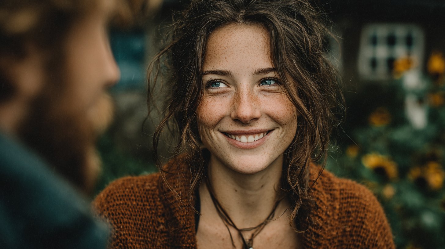 Echtes Gespräch zwischen einem Mann und einer Frau.