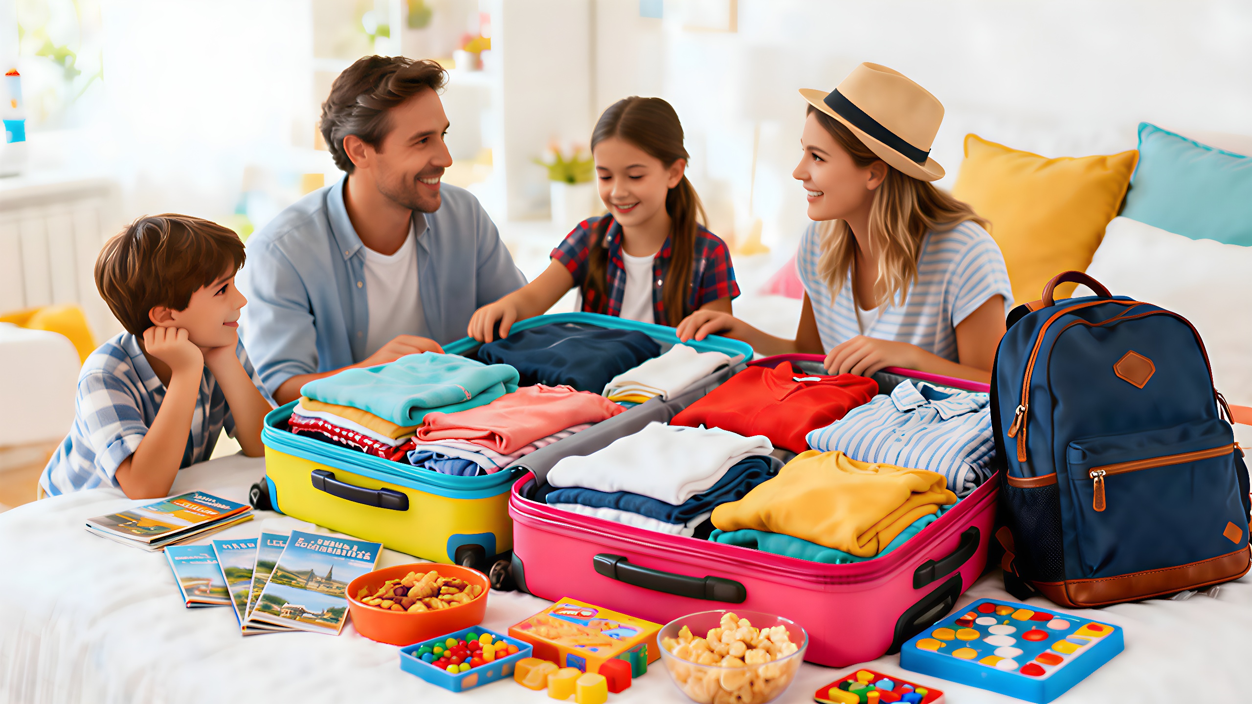 Faire les bagages pour toute la famille