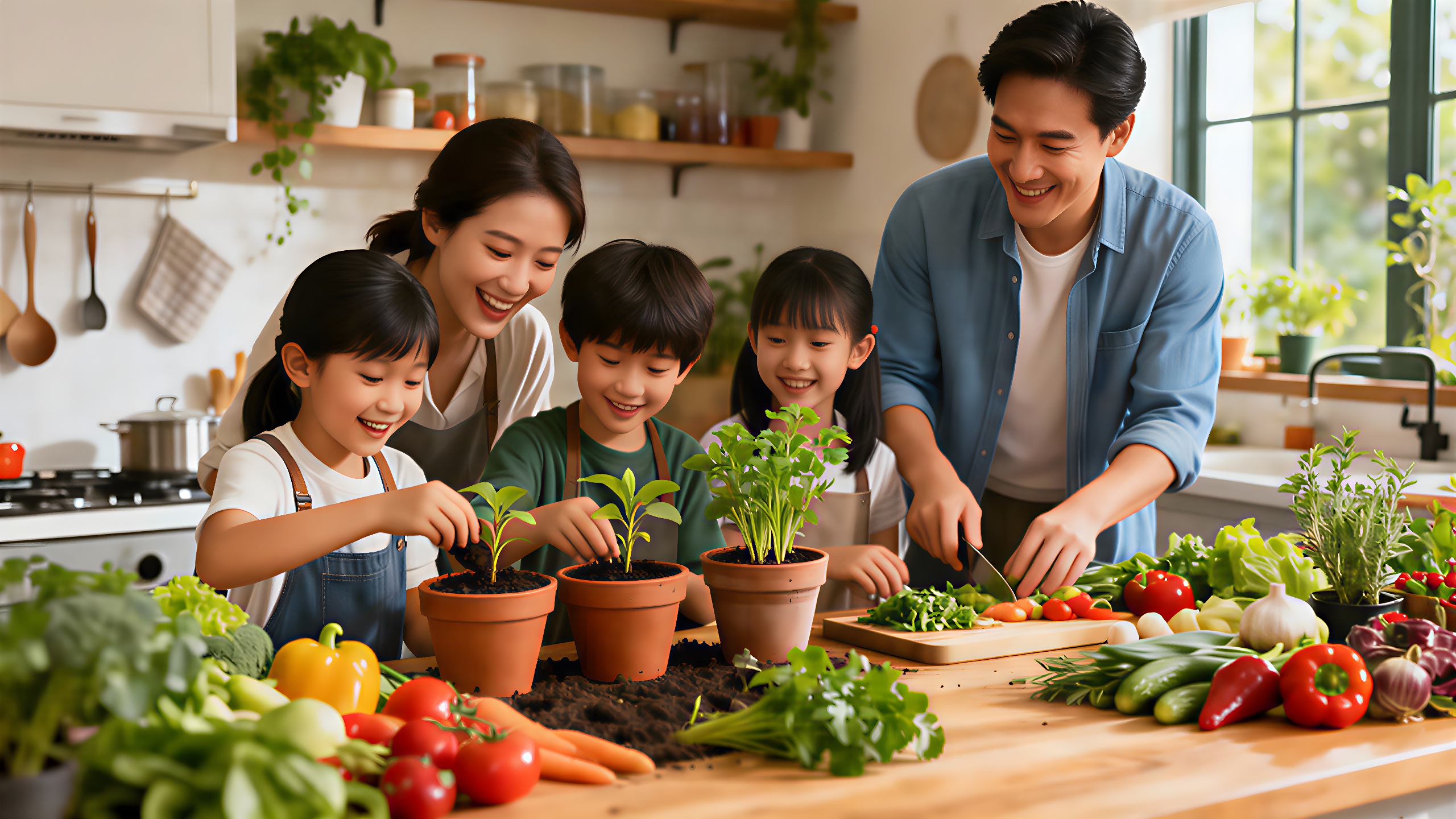 Cuisiner et jardiner ensemble