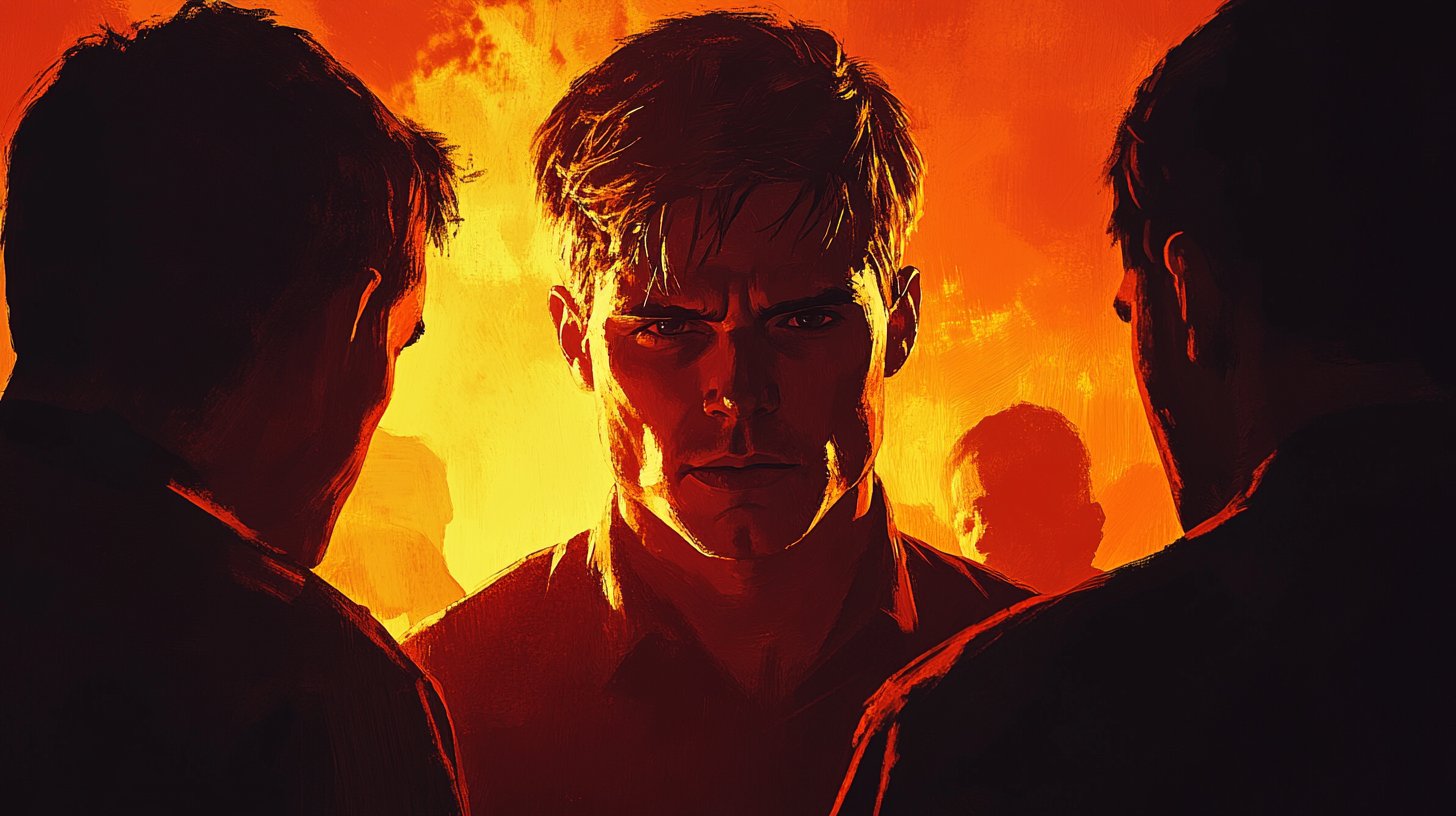 Un homme engage des conversations négatives, soulignant le mécontentement.