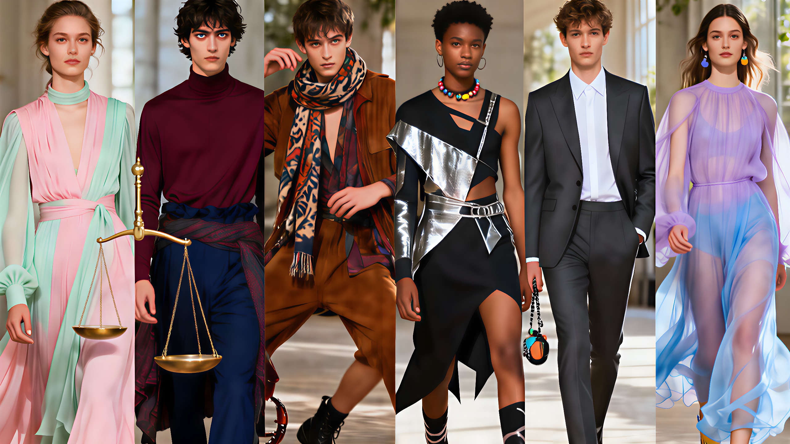 Zodiac-Charaktere: Vielfalt in Stil und Eleganz.