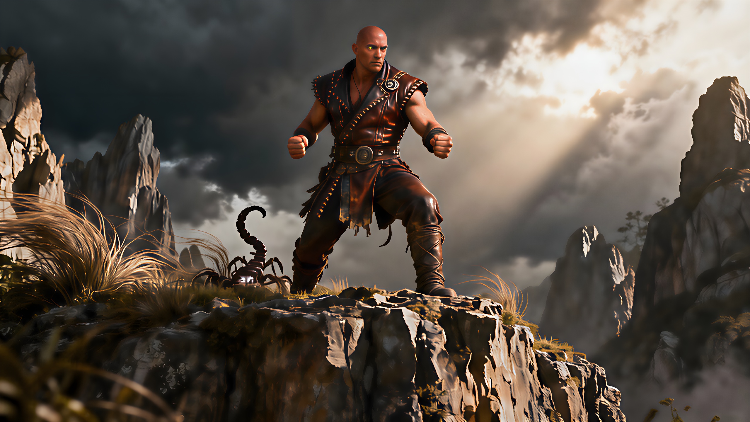 Ein mutiger Skorpion zeigt Loyalität und Entschlossenheit.