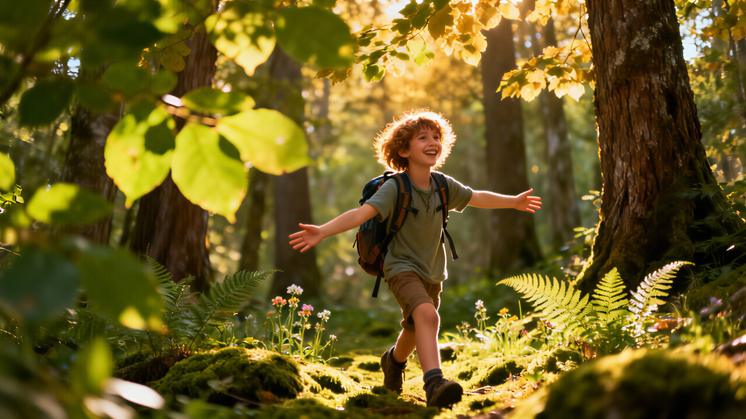Sagittarius: Freude und Optimismus im strahlenden Wald.