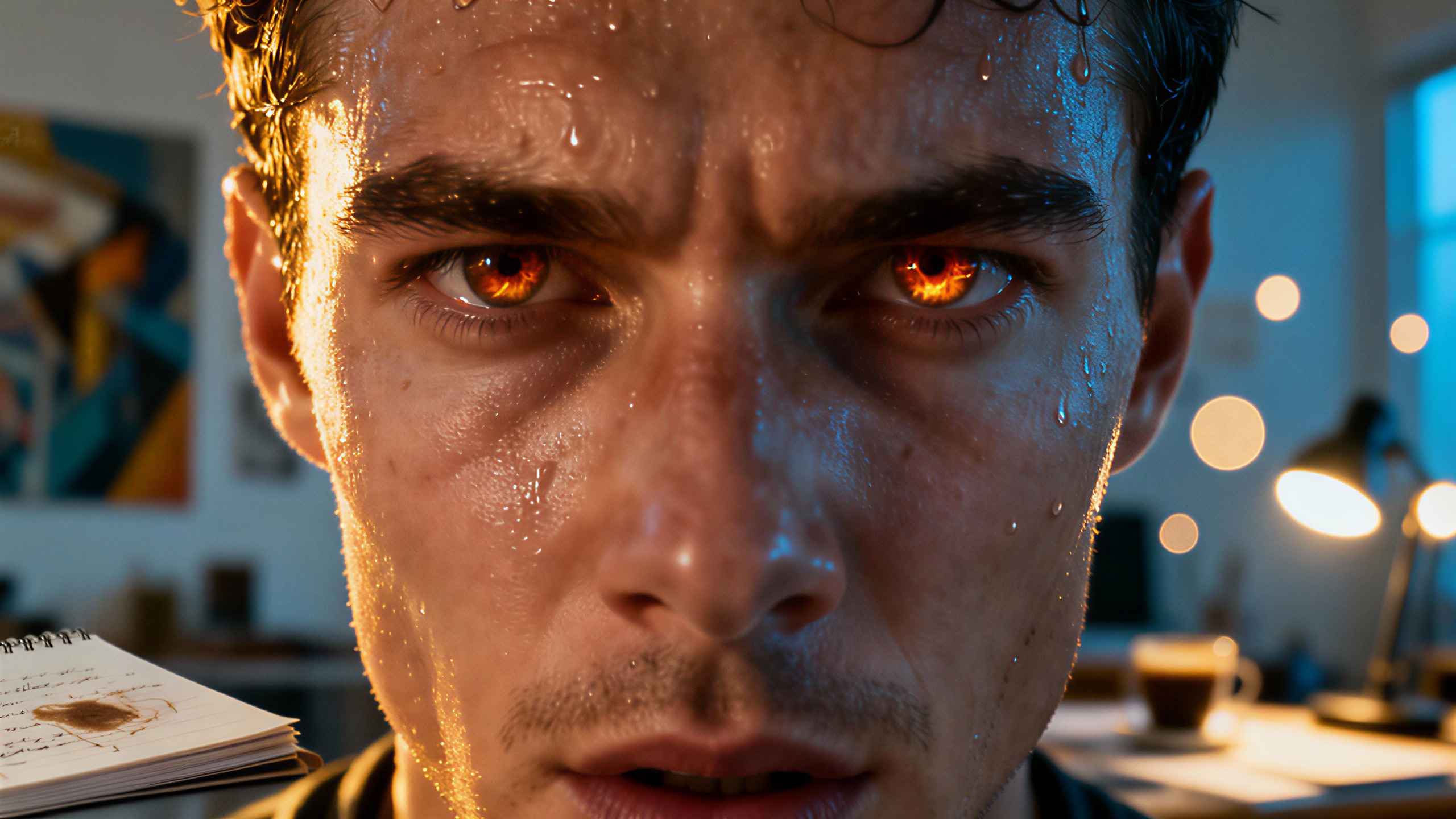 Entschlossenheit und Leidenschaft in einem Blick.