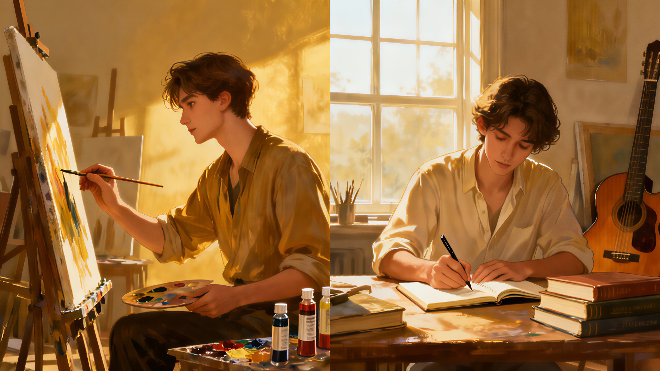 Zwillingsspiel: Zwei kreative Talente in perfekter Harmonie.