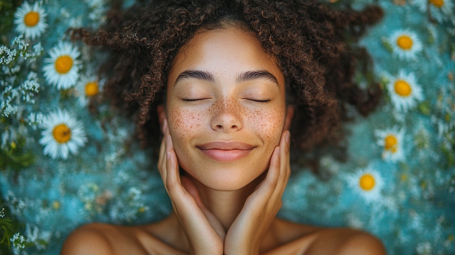 Ein ermutigendes Bild von Selbstliebe und Positivität.