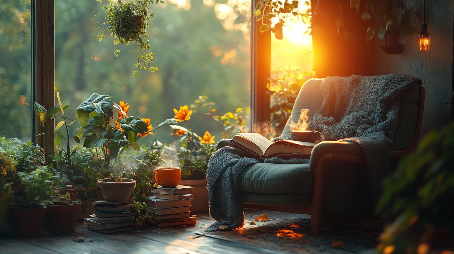 Ein gemütliches, intimes Ambiente voller Liebe und Verbindung.