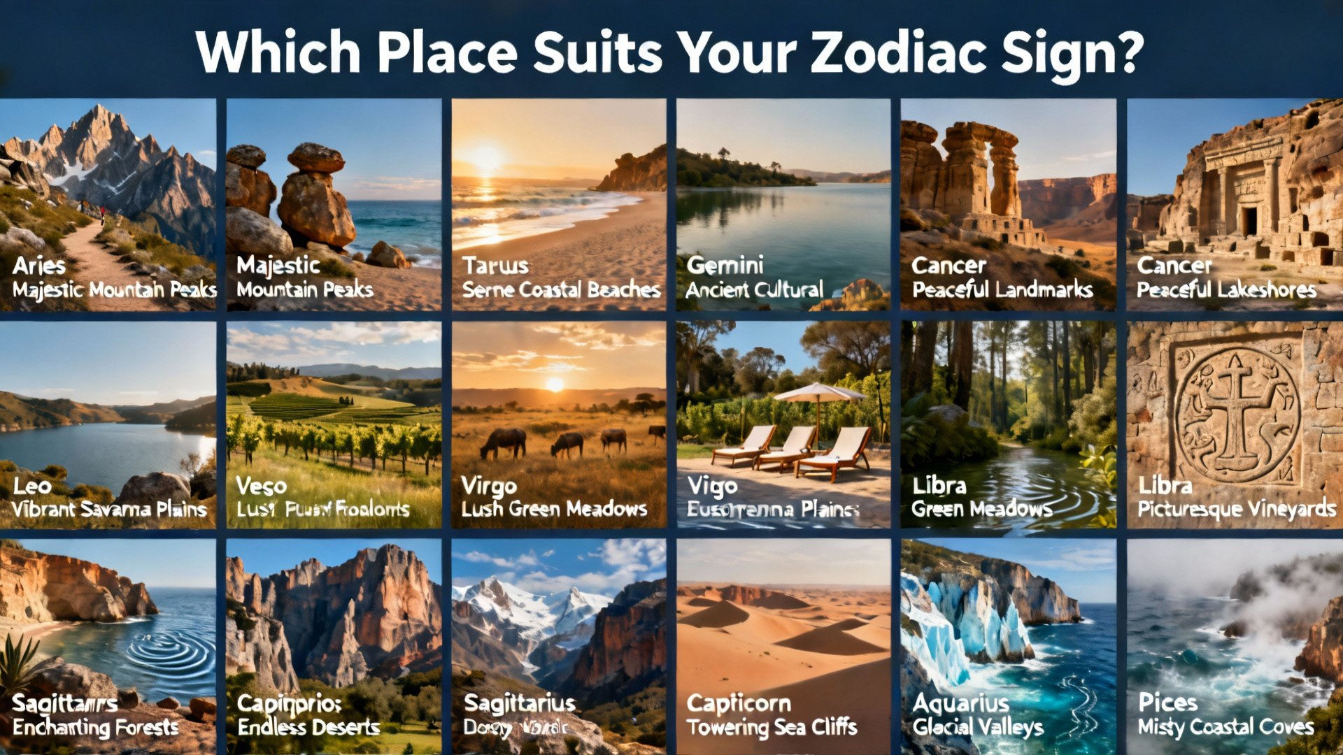 Welcher Ort passt zu deinem Sternzeichen?